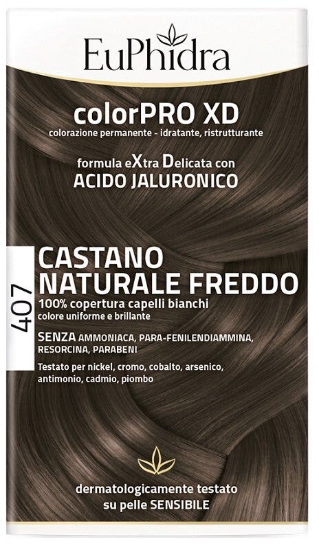 Euphidra ColorPro XD Kit Tinta Capelli 407 Castano Naturale Freddo