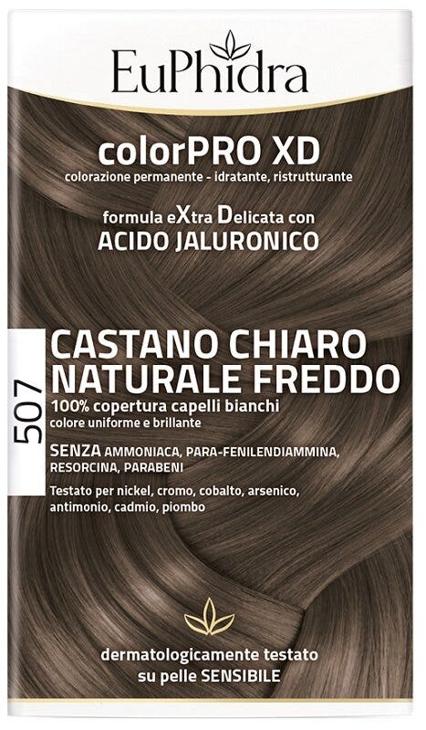 Euphidra ColorPro XD Kit Tinta Capelli 507 Castano Chiaro Naturale Freddo