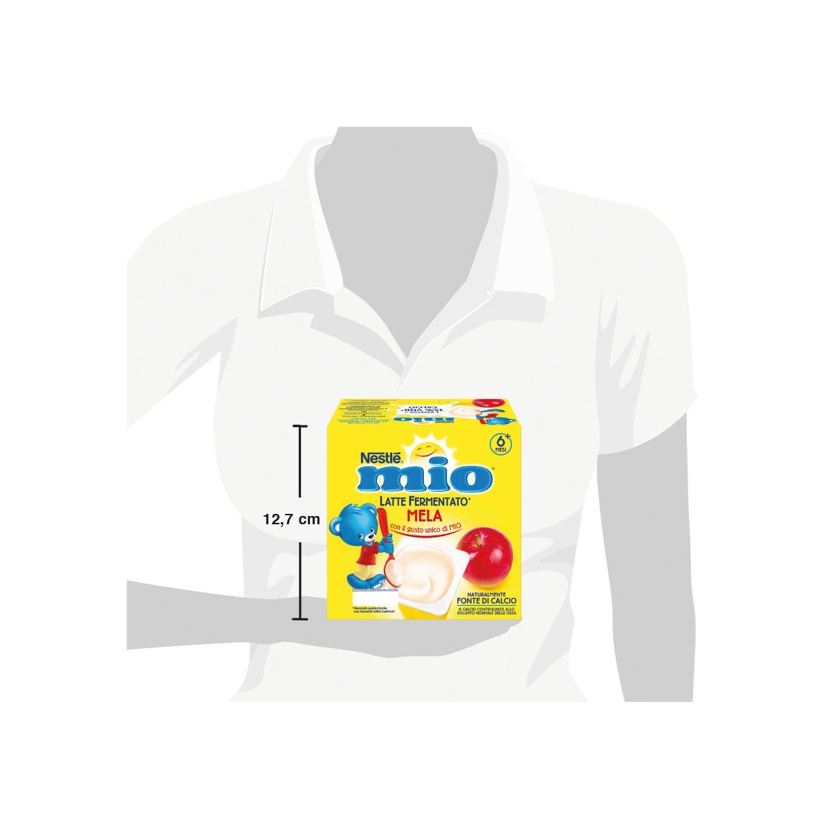 Nestlé Mio Merenda Latte Fermentato Mela 4 Vasetti Da 100g