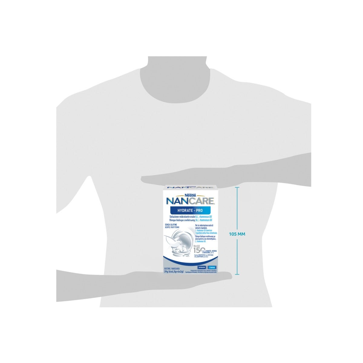 Nestlé Nancare Hydrate-pro Complément alimentaire pédiatrique pour nourrissons et enfants dès la naissance 12 sachets