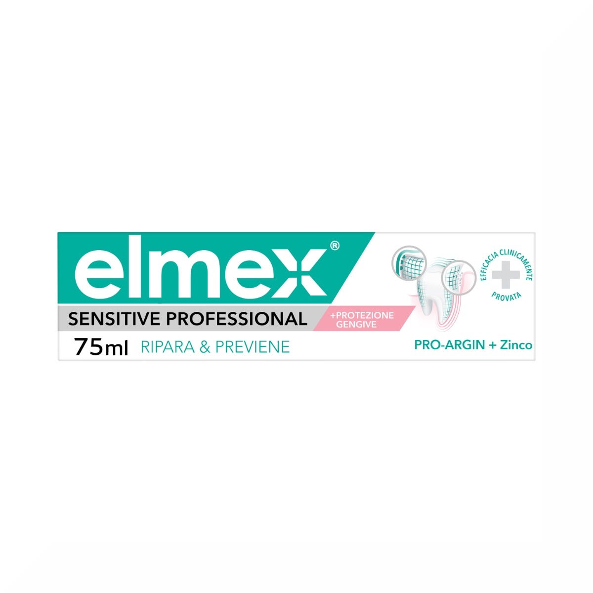 Elmex Dentifrice Sensitive Professional Répare et Prévient 75 ml