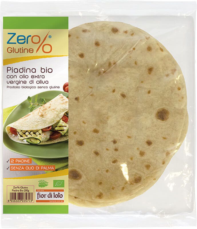 Fior Di Loto Zer% Piadina à l'huile d'olive extra vierge, 2 piadinas