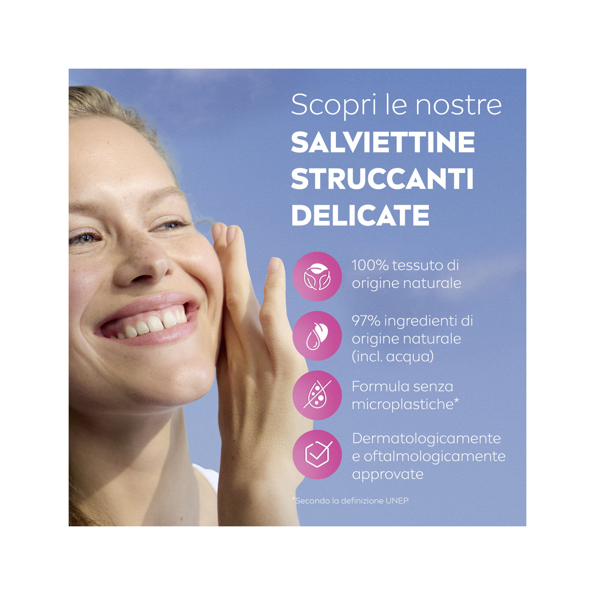 Nivea Salviettine Struccanti 3in1 Idratanti Salviette Struccanti per Pelli Secche 25 Pezzi