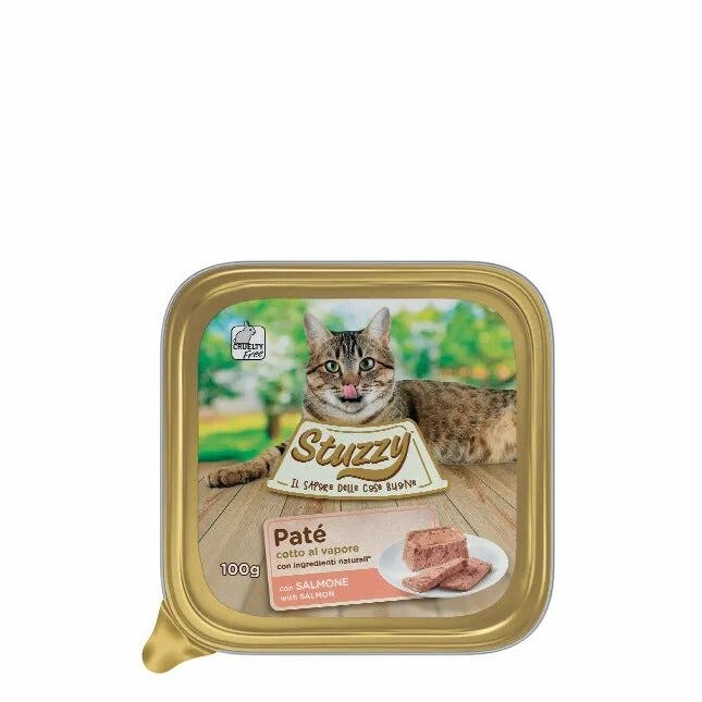 Stuzzy Paté Classico Con Salmone Per Gatti Adulti Vaschetta 100g