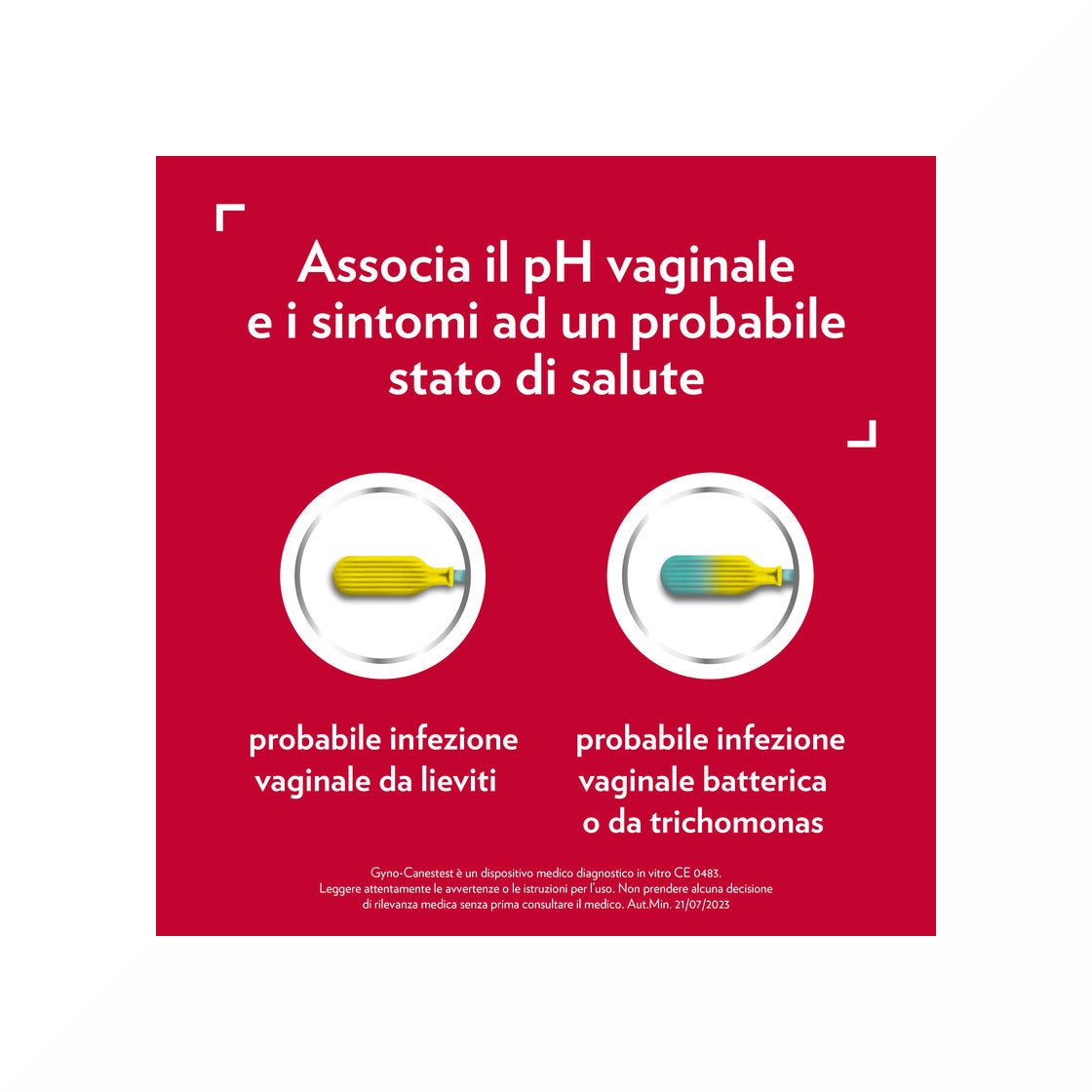 Gyno-Canestest Autotest Vaginal Diagnostic des Infections Vaginales