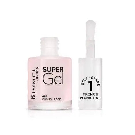 Rimmel Smalto Super Gel French Manicure Colore 091 English Rose 12ml