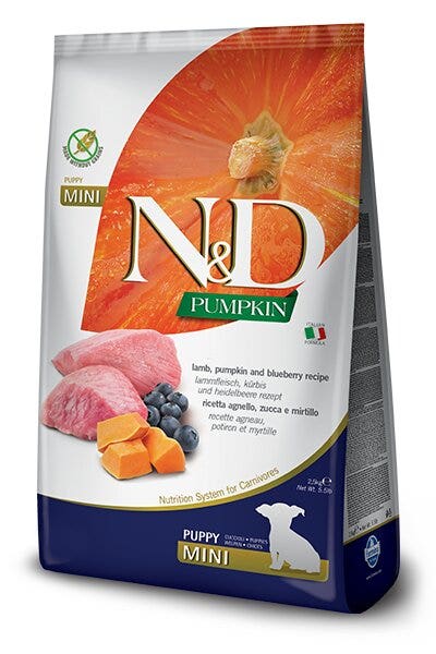 Farmina N&D Pumpkin Agnello E Zucca Cani Cuccioli Taglia Mini Sacco 2,5kg