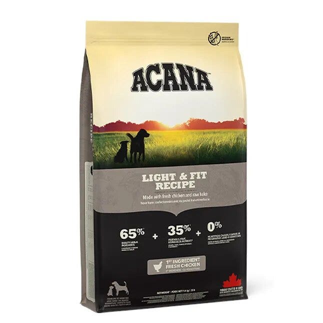 Acana Chien Light & Fit Recette Croquettes Sac de 11,4 kg