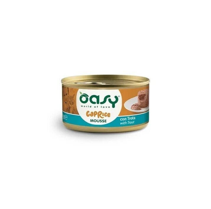 Oasy Caprice Mousse Con Trota Per Gatti Adulti 85g