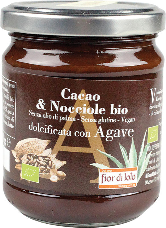 Fior Di Loto Crema Cacao E Nocciole Dolcificata Con Agave 200g