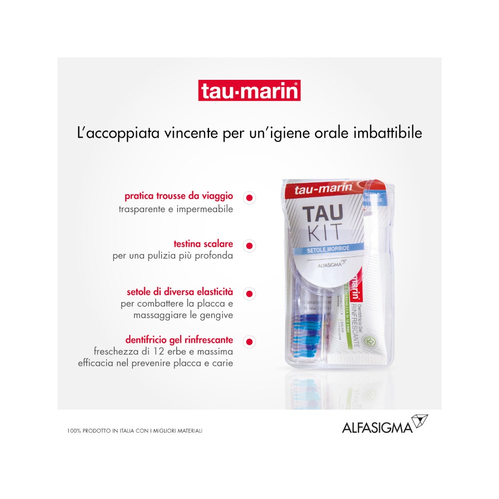Taumarin Tau-Kit Spazzolino Morbido + Dentifricio