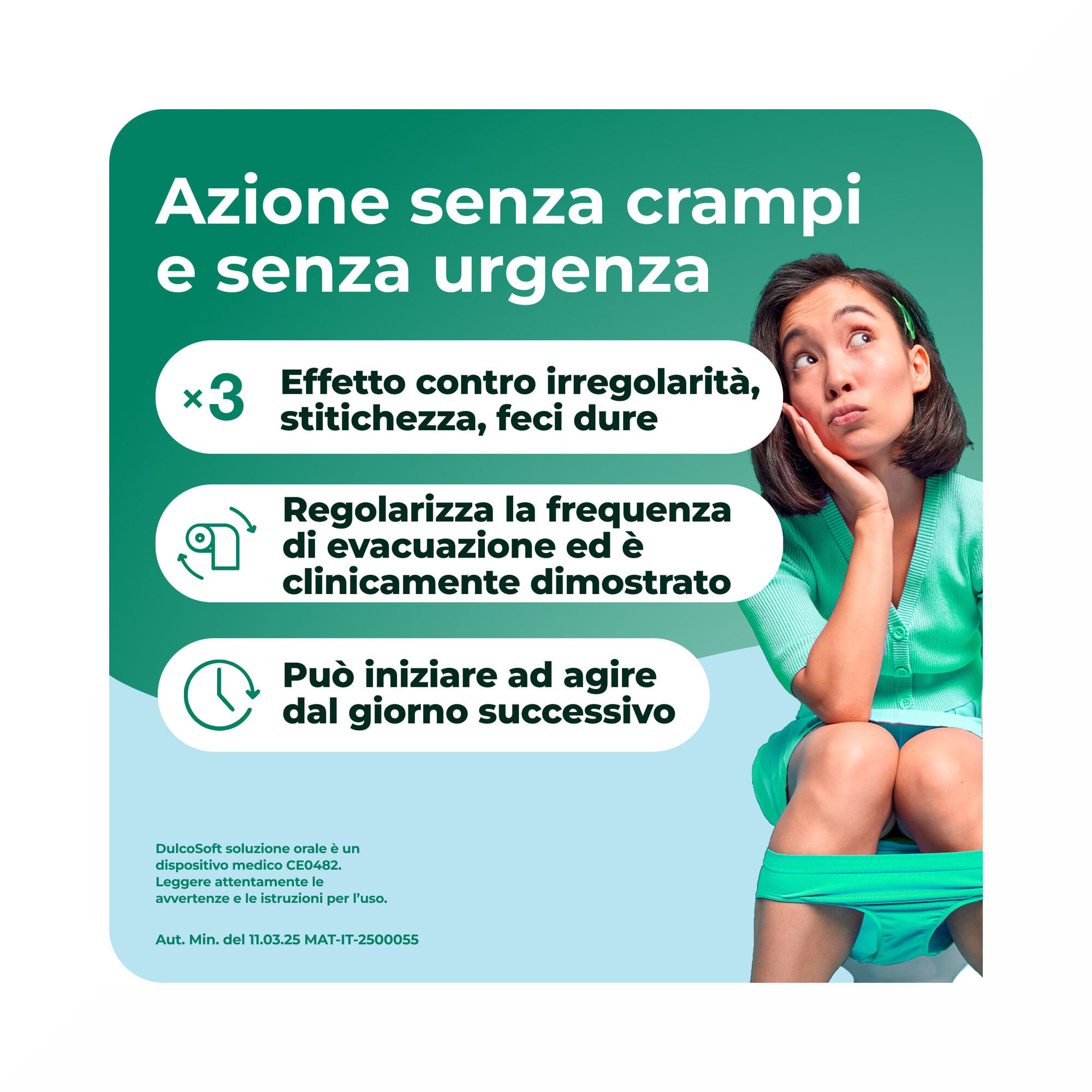 DulcoSoft Laxatif Doux au Macrogol pour la Constipation, Solution Orale 250 ml