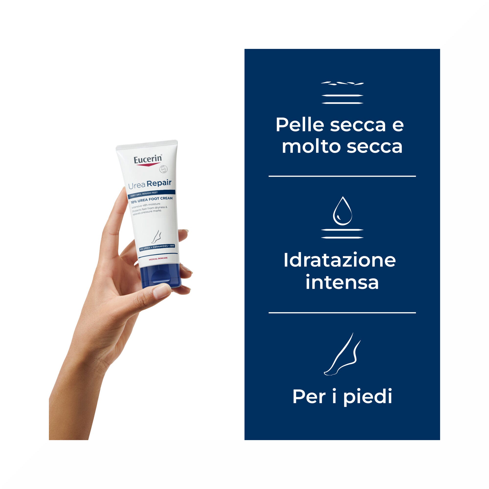 Eucerin UreaRepair Crema Piedi Rigenerante 10% Urea 100ml