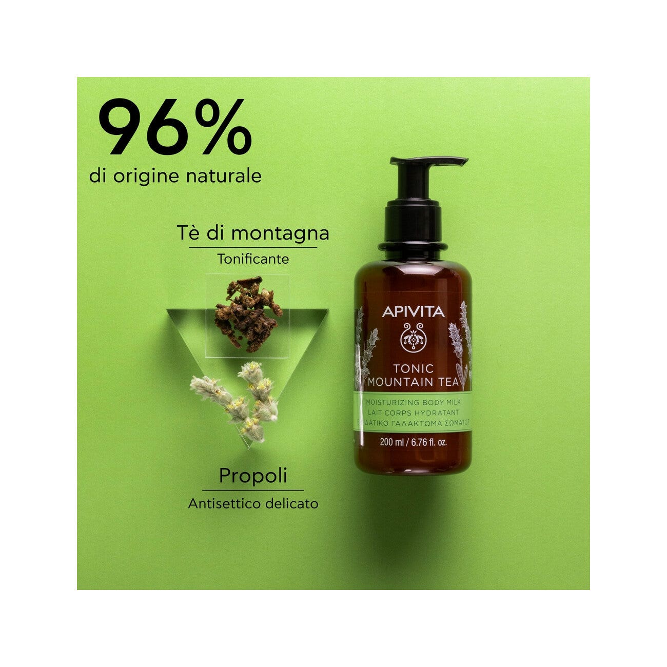 Apivita Latte Corpo Idratante Tè Della Montagna 200ml