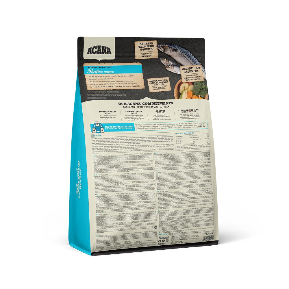 Acana Chien Pacifica Highest Protein Croquettes au hareng et au maquereau, sac de 2 kg