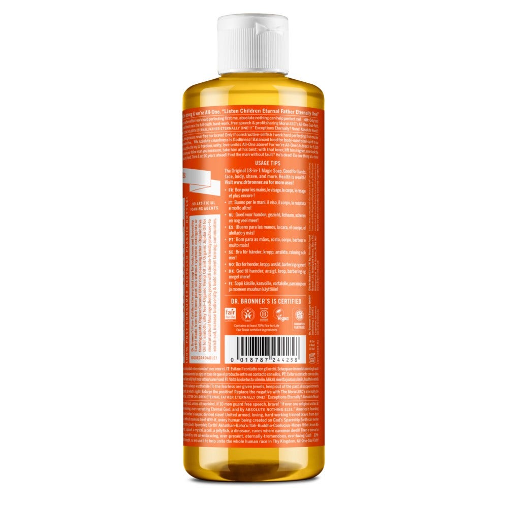 Dr. Bronner's Sapone Liquido Bio 18 in 1 Tea Tree 475ml