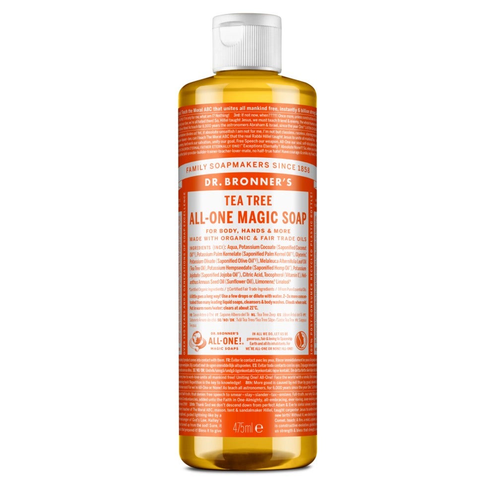 Dr. Bronner's Sapone Liquido Bio 18 in 1 Tea Tree 475ml