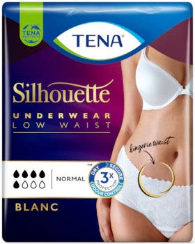 Tena Silhouette Blanc Taglia M 6 Pezzi