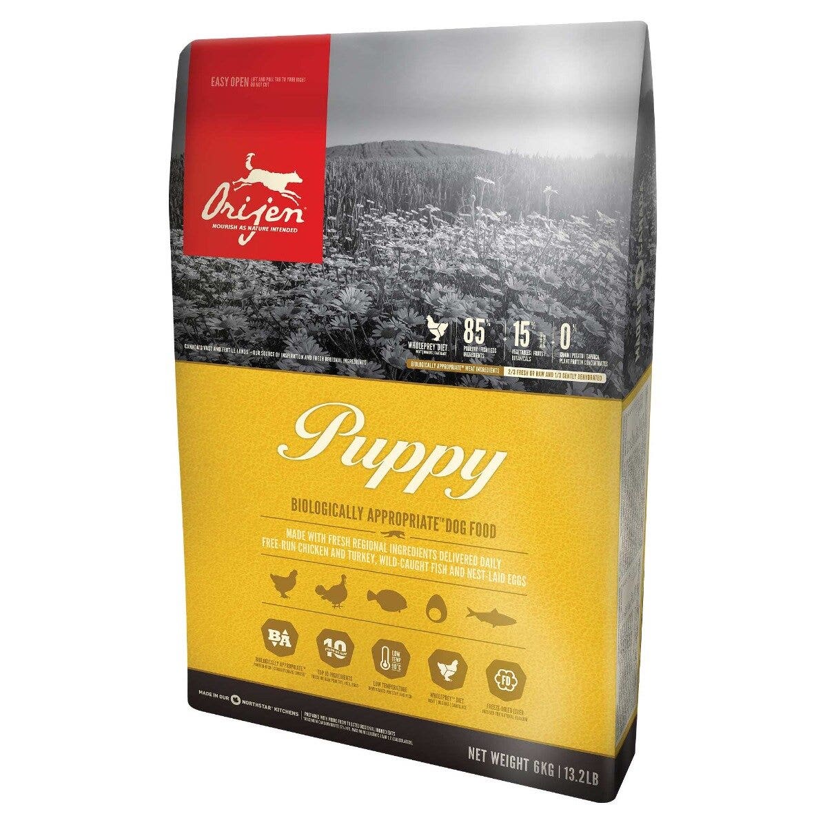 Orijen Puppy Crocchette Con Pollo E Tacchino Per Cani Cuccioli Sacco 2kg
