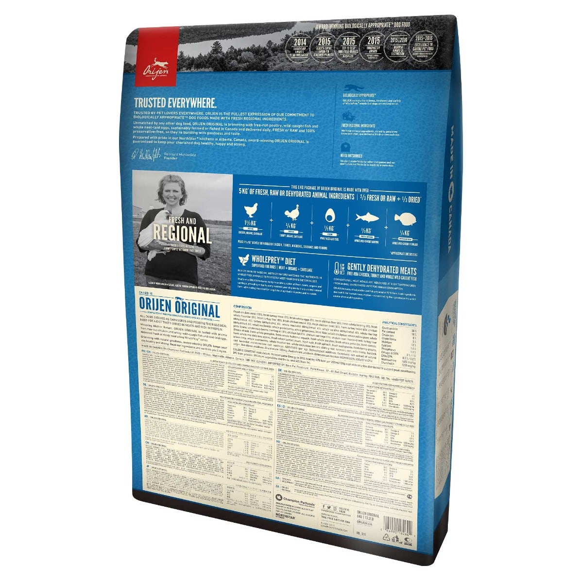 Orijen Original Croquettes au poulet et à la dinde pour chiens, sac de 2 kg