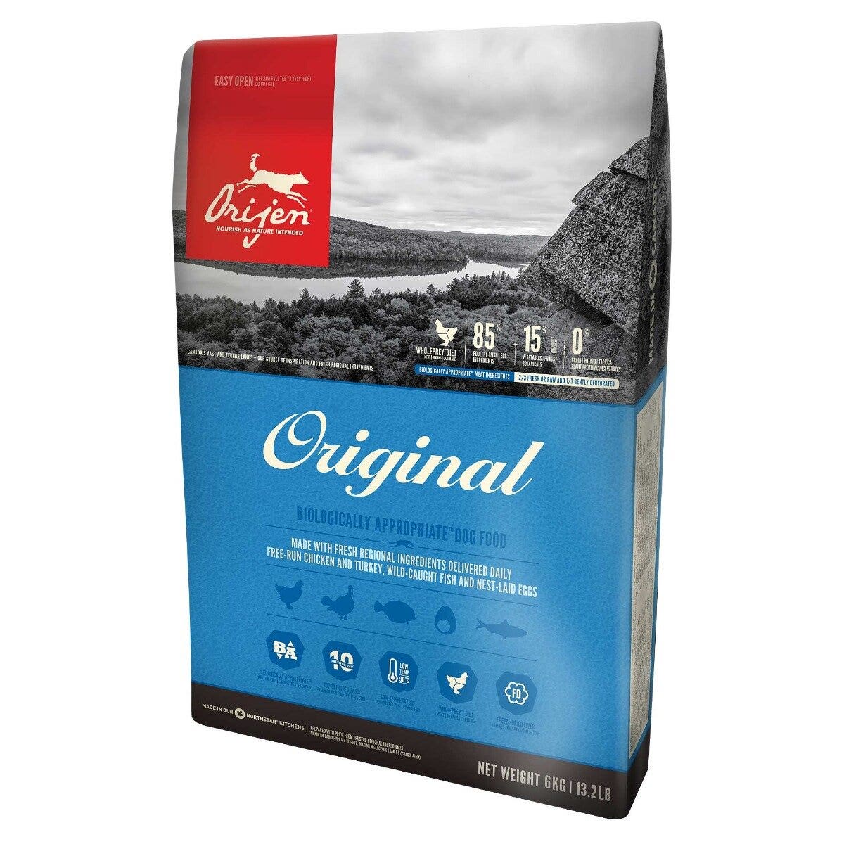Orijen Original Croquettes au poulet et à la dinde pour chiens, sac de 2 kg