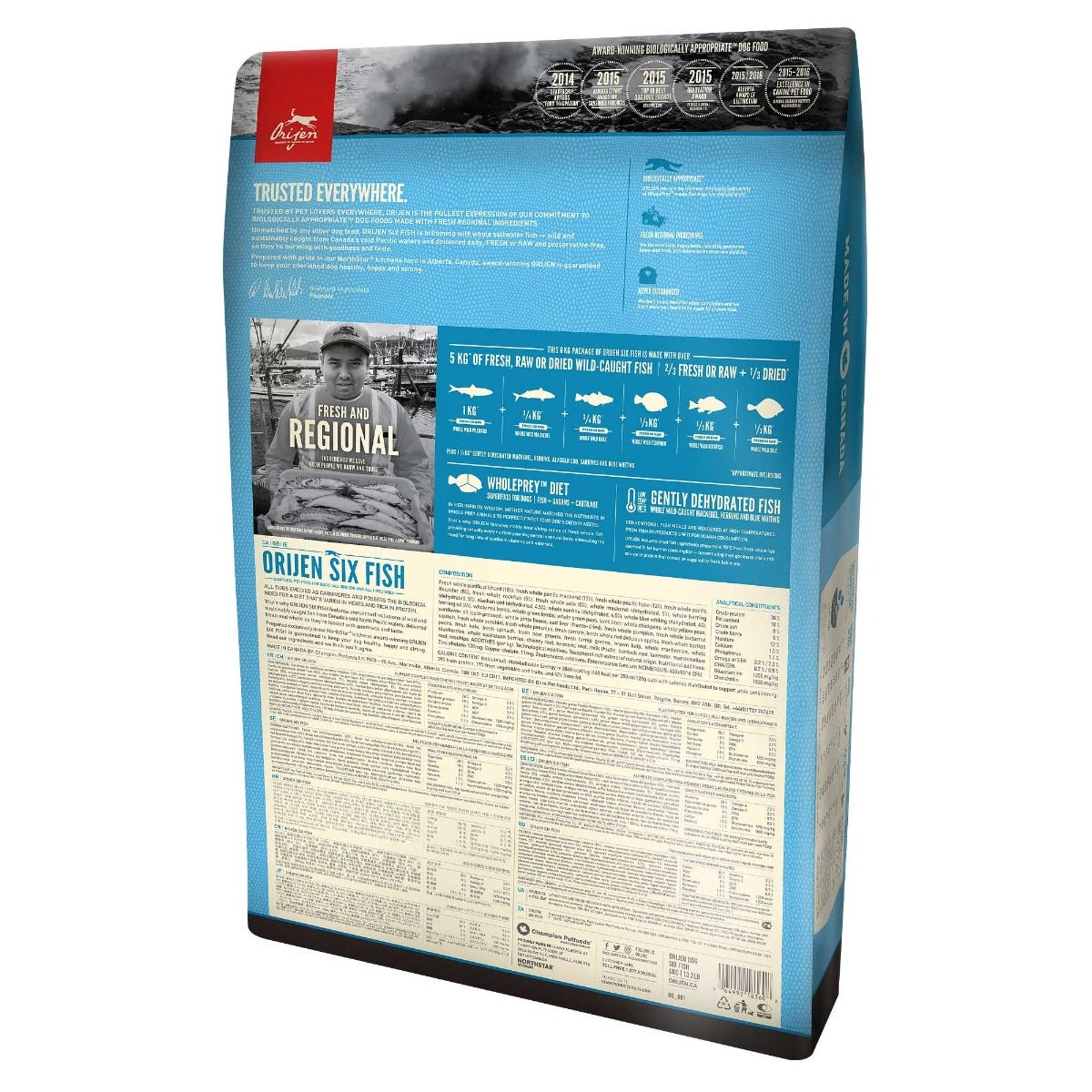 Orijen Six Fish Crocchette Di Pesce Per Cani Sacco 11,4kg