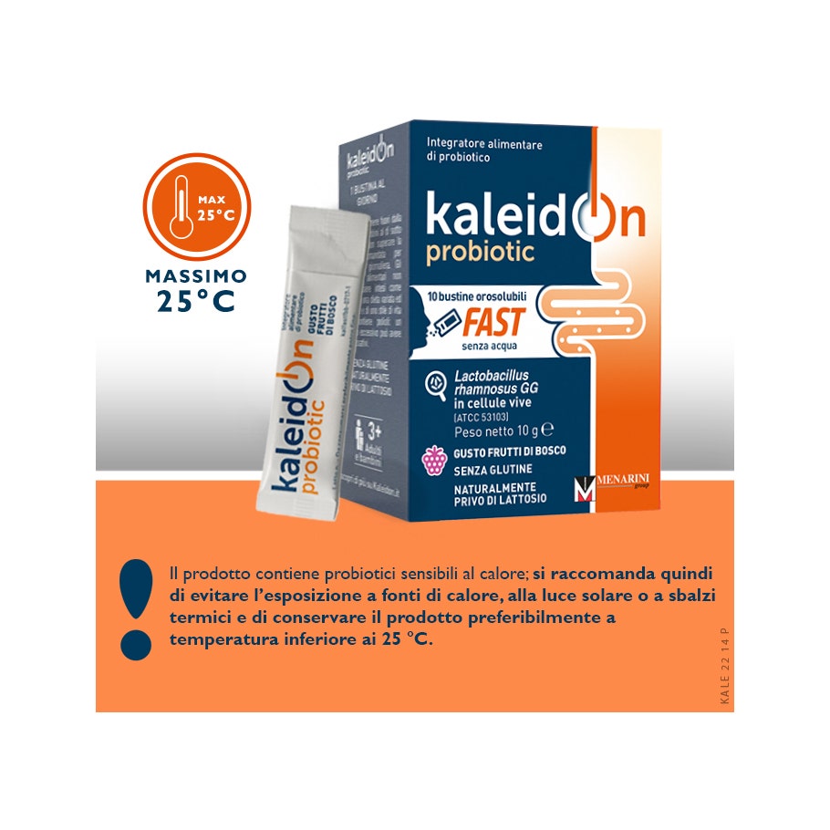 Kaleidon Probiotic Fast Frutti Di Bosco 10 Bustine Orosolubili