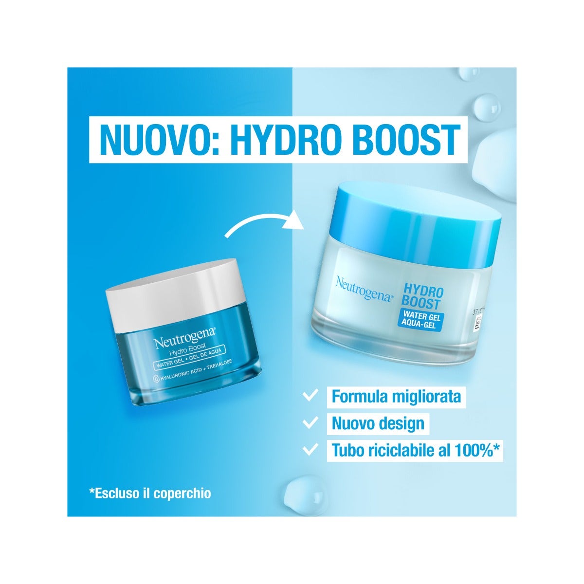 Neutrogena Hydro Boost Gel-Crème Hydratant Visage à l'Acide Hyaluronique 50 ml