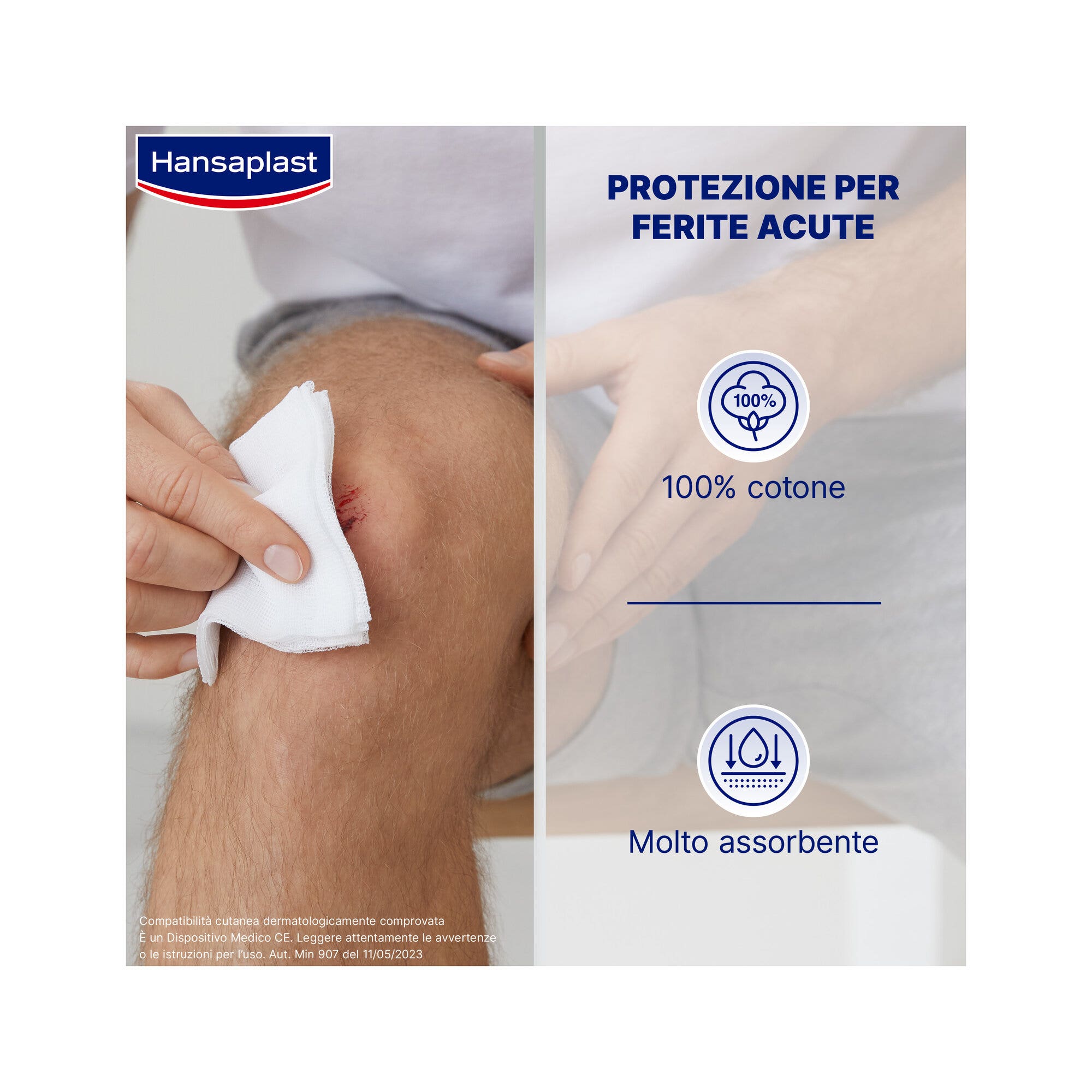 Hansaplast Soft Cerotto Rocchetto Rotolo Morbido Per il Fissaggio Di Bende 5mx2,5cm