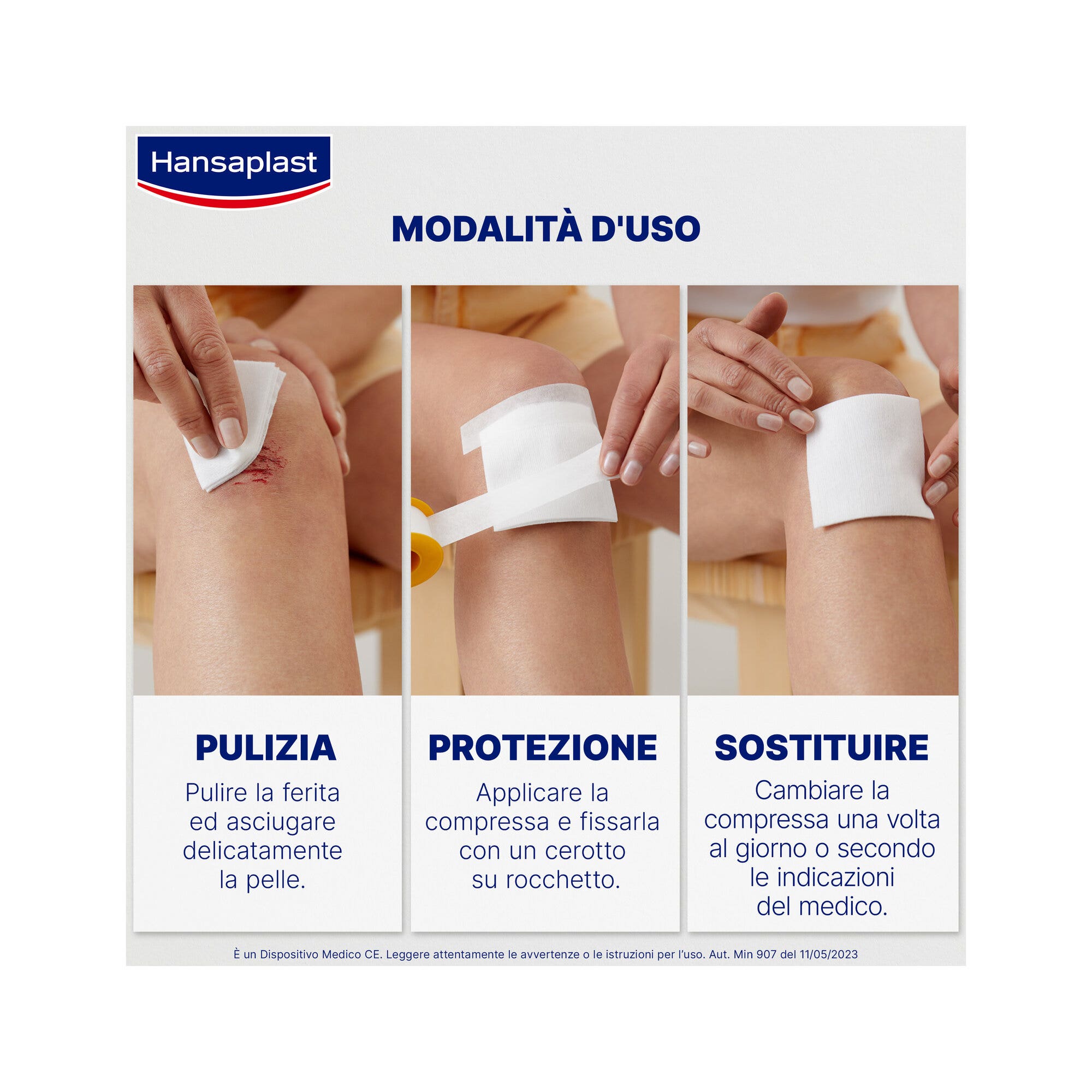 Hansaplast Soft Cerotto Rocchetto Rotolo Morbido Per il Fissaggio Di Bende 5mx2,5cm