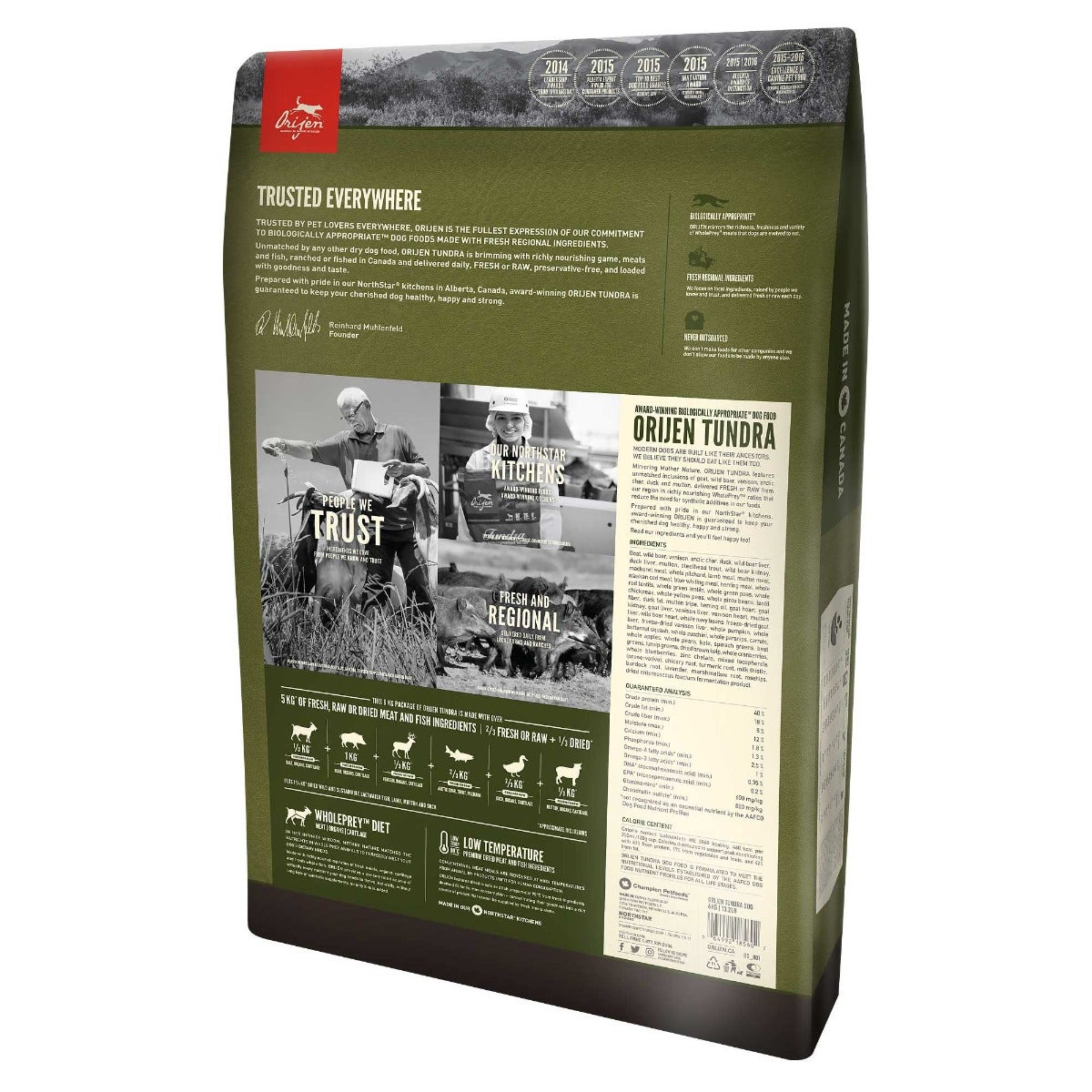 Orijen Tundra Crocchette Con Capra E Cinghiale Per Cani Sacco 11,4kg