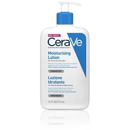CeraVe Lotion hydratante pour le corps Peaux sèches à très sèches 473 ml