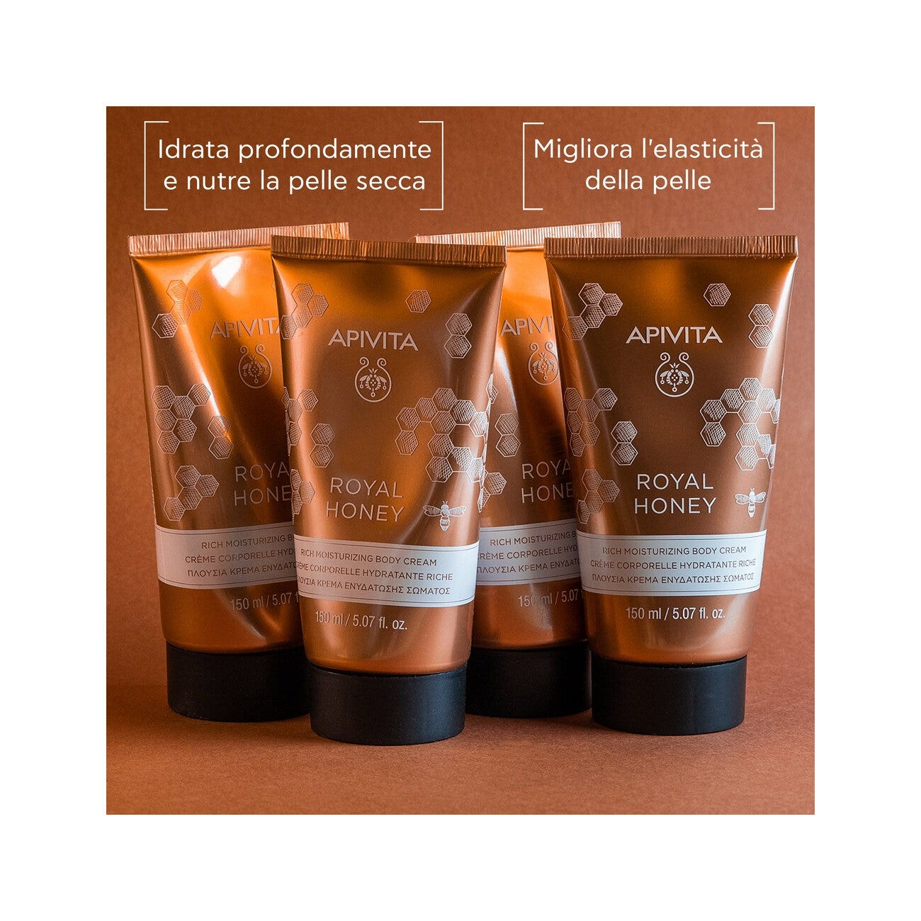 Apivita Royal Honey Crema Corpo Ricca Idratante Miele 150ml