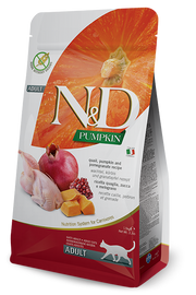 Farmina N&D Pumpkin Caille et potiron pour chats adultes, sac de 5 kg