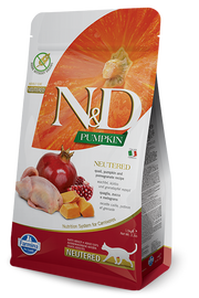 Farmina N&D Pumpkin Neutered Quaglia E Zucca Gatti Adulti Sterilizzati Sacco 5kg