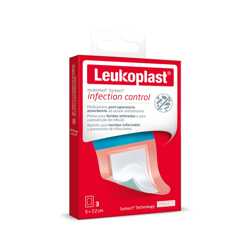 Leukomed Sorbact 3 Cerotti 5x7,2cm