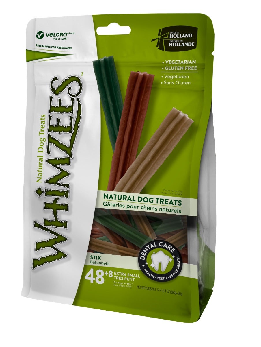 Whimzees Bastoncini Naturali Taglia XS 56 Pezzi