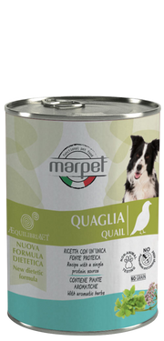 Marpet Aequilibriavet Dog Quaglia Cibo Umido Per Cani Adulti Scatoletta 400g