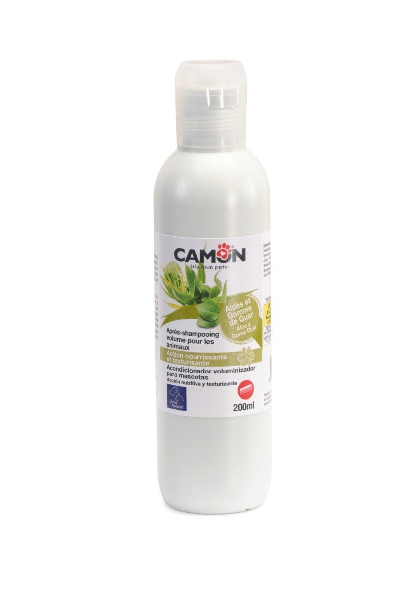 Camon Laisse en nylon avec chaîne en acier pour chiens, couleur rouge, 2 x 800 mm