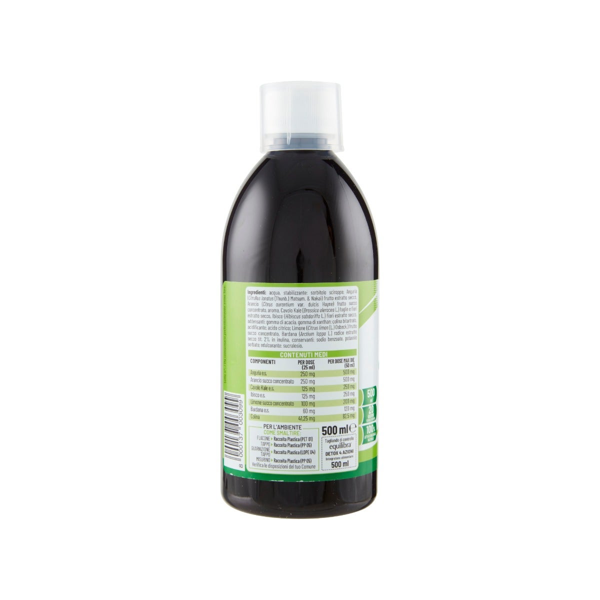 Equilibra Detox 4 Azioni Frutta 500ml
