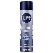 Nivea Men Cool Kick Spray Deodorante Uomo Antitraspirante Per 48 Ore Di Intensa Freschezza 150ml