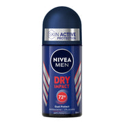 Nivea Men Dry Impact Deodorante Roll on Uomo Per 72h Di Protezione Antitraspirante 50ml