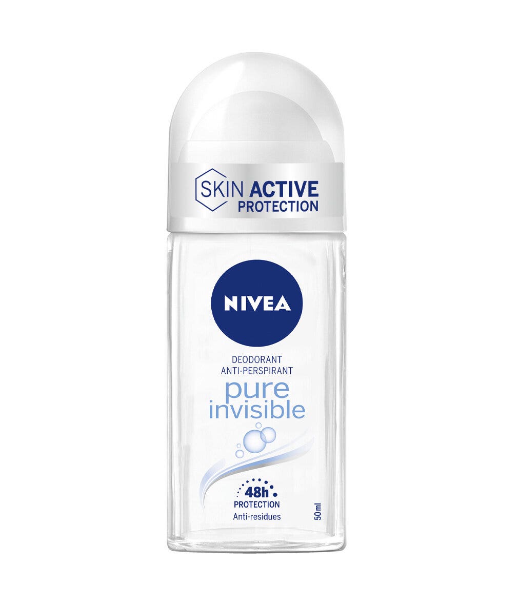Nivea Pure Invisible Deodorante Roll on Antitraspirante Senza Residui Sui Tessuti 50ml