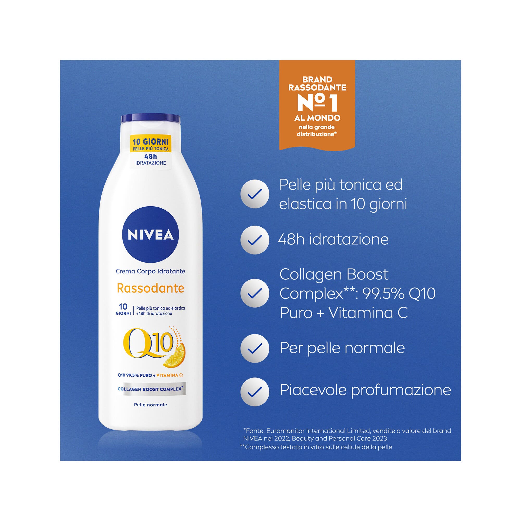 Nivea Q10 Crema Corpo Idratante Rassodante Corpo Pelle Secca 250ml