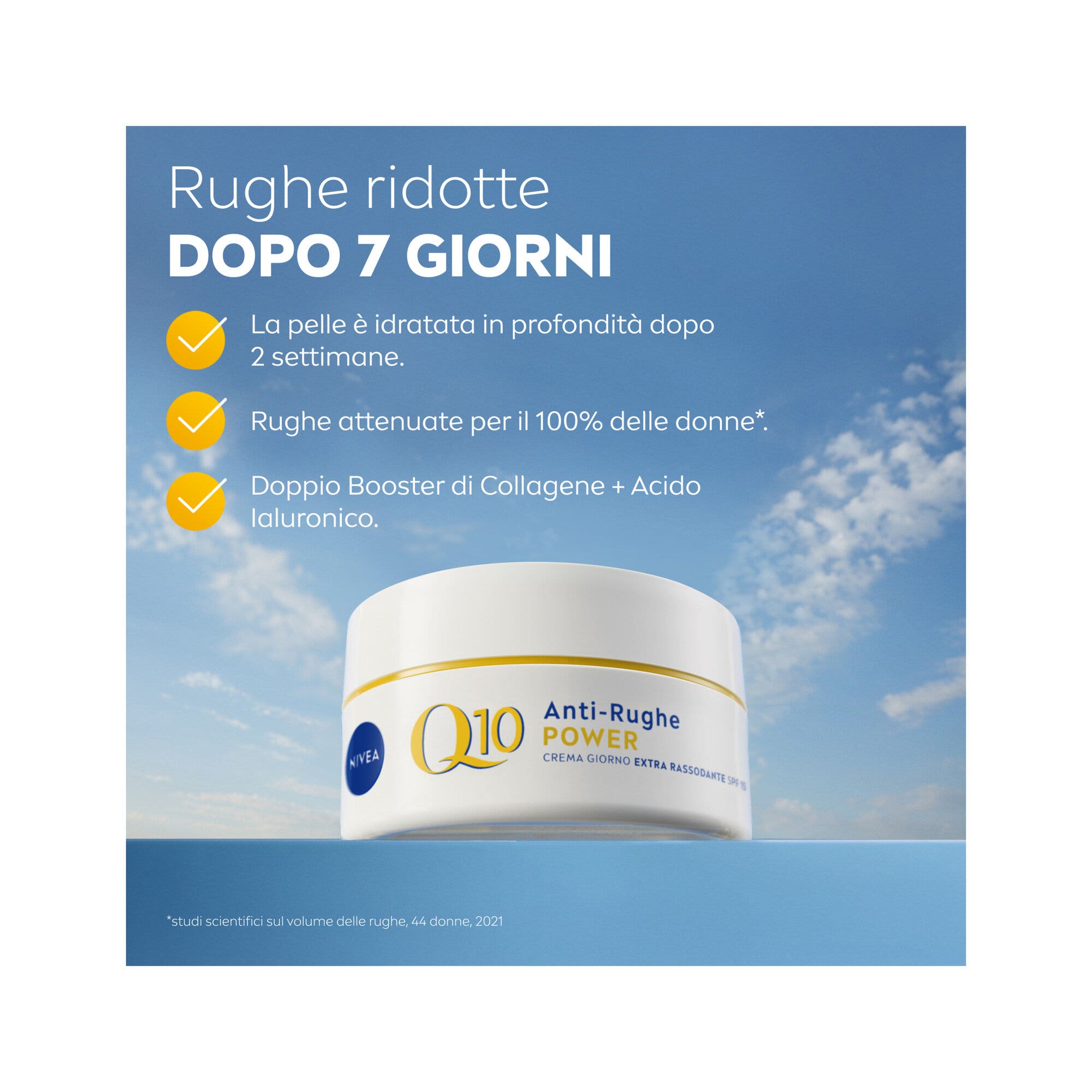 Nivea Q10 Anti-rughe Power Crema Giorno Extra Rassodante Spf15 Viso Antirughe Con Q10 50ml