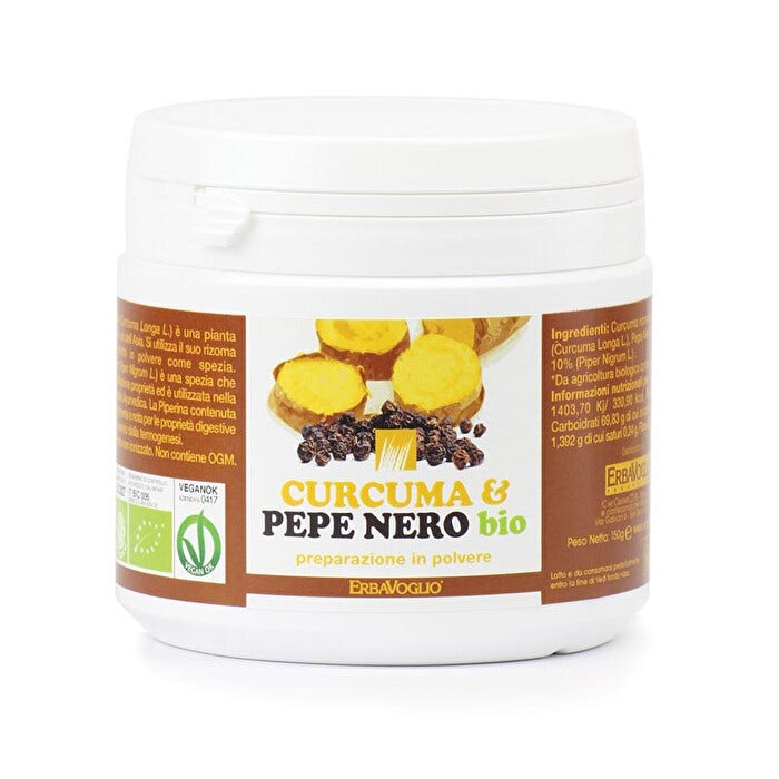 Curcuma et poivre noir bio 150 g
