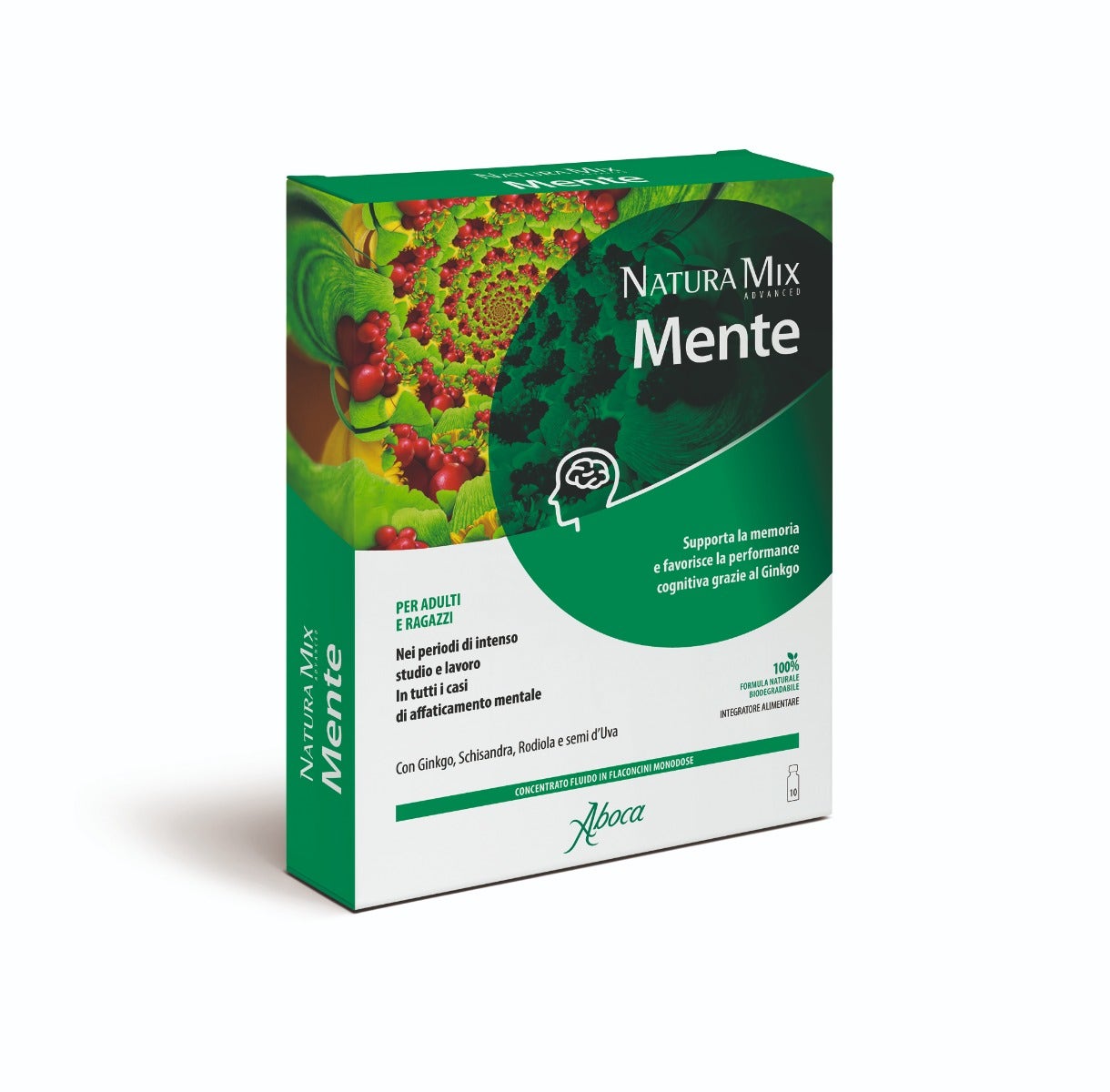 Aboca Natura Mix Advanced Mente 10 flacons