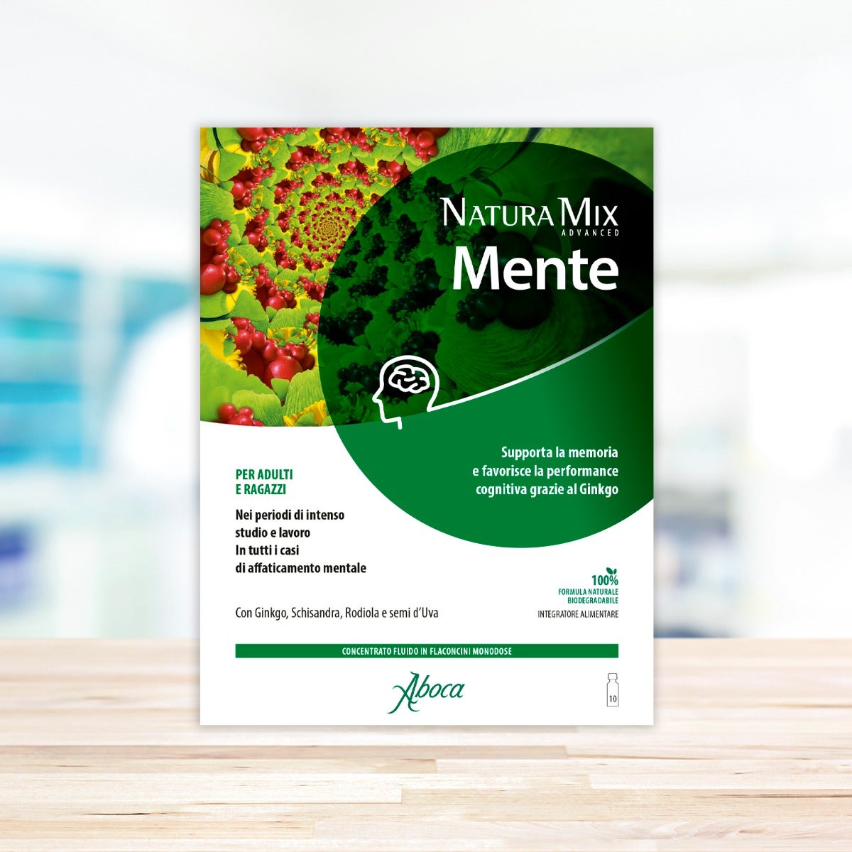 Aboca Natura Mix Advanced Mente 10 flacons