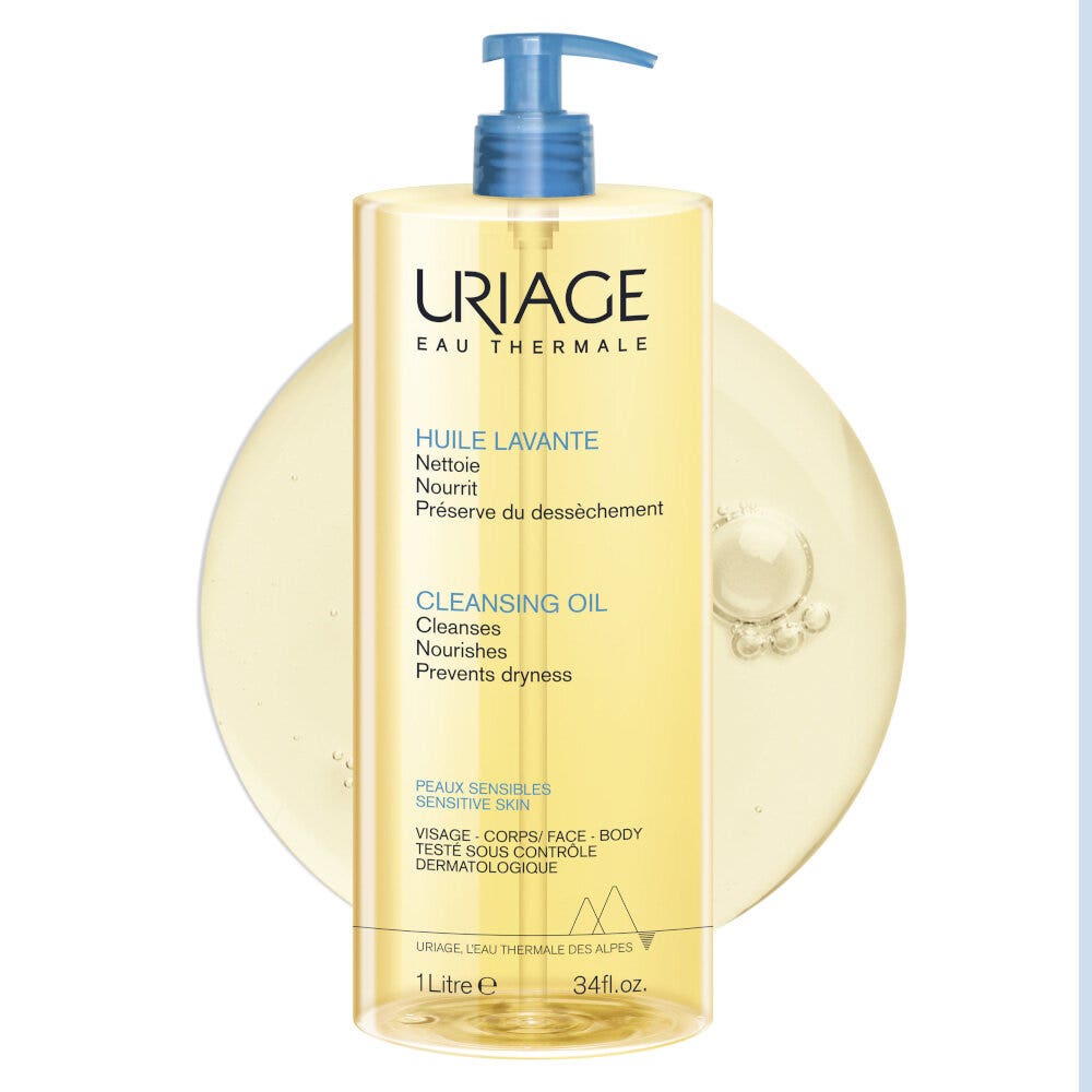 Uriage Huile Lavante 1 litre - Nettoyant hydratant visage et corps