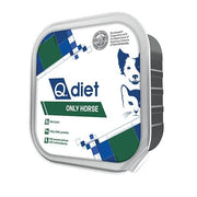 Q.Vet Q Diet Only Horse Cibo Umido Con Cavallo Per Cani/Gatti Adulti Vaschetta 85g
